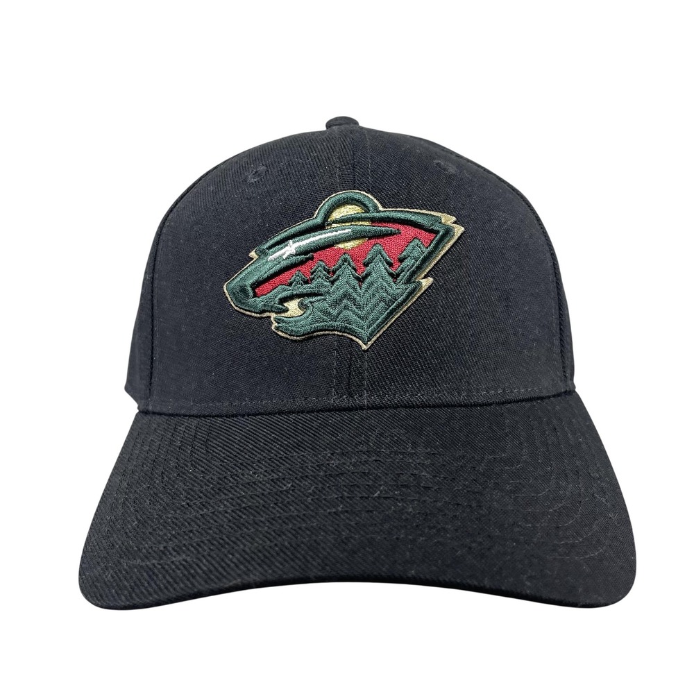 Minnesota Wild Hat Cap Strap Back Mens One Size Black NHL Hockey Fanatics
